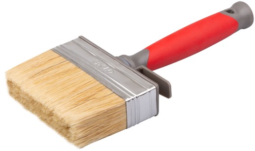 Макловица PRO, 70% ПБT/30% светлая натуральная щетина, нерж.обжим, 2-к ручка, 30 х 100 мм