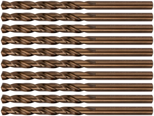 Сверла по металлу HSS с добавкой кобальта 5% Профи 5,5 мм (10 шт.)