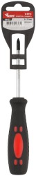 Отвертка "Стандарт", CrV сталь, прорезиненная черно-красная ручка 5х75 мм PH1