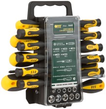 Отвертки и биты CrV, набор 44 шт., пластиковый футляр