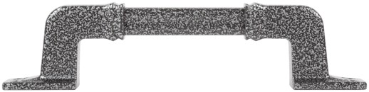 Ручка дверная литая РЛ-115/2, 115 мм, серебро