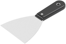 Шпатель с пластиковой ручкой полированный  4" (100 мм)