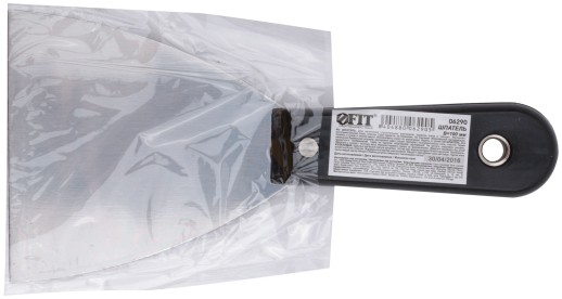 Шпатель с пластиковой ручкой полированный  4" (100 мм)