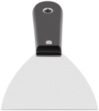 Шпатель с пластиковой ручкой полированный  4" (100 мм)