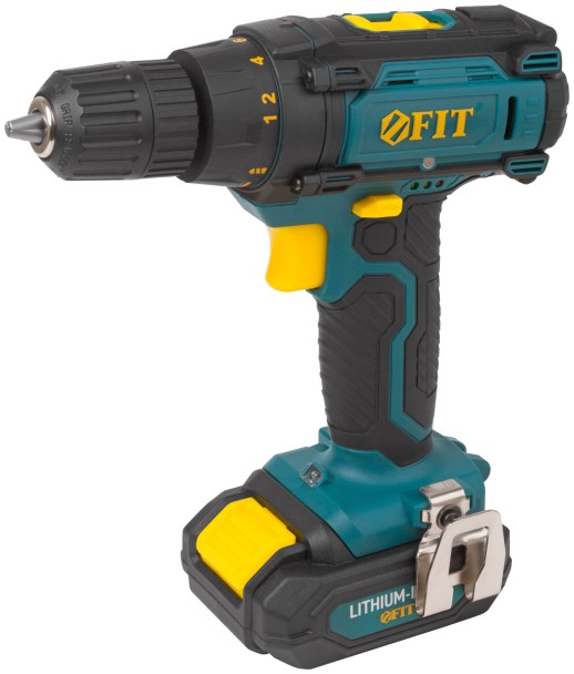 Дрель-Шуруповерт акк. 14,4 В; 0-450/1550 об/мин; 23,0 Нм; 2 (Li-Ion) 1,3 Ач; 1,5 ч.; рез. накл.; кейс