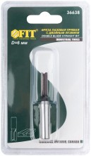 Фреза пазовая прямая с двойным лезвием, DxHxL = 6 х 20 х 58 мм