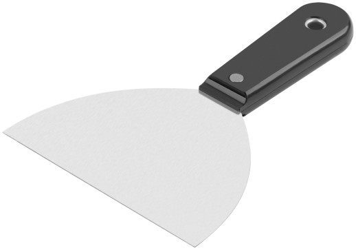 Шпатель с пластиковой ручкой полированный 5" (125 мм)