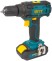 Дрель-Шуруповерт акк. 18,0 В; 0-450/1550 об/мин; 29,0 Нм; 2 (Li-Ion) 1,3 Ач; 1,5 ч.; рез. накл.; кейс