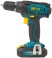Дрель-Шуруповерт акк. 18,0 В; 0-450/1550 об/мин; 29,0 Нм; 2 (Li-Ion) 1,3 Ач; 1,5 ч.; рез. накл.; кейс