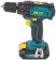 Дрель-Шуруповерт акк. 18,0 В; 0-450/1550 об/мин; 29,0 Нм; 2 (Li-Ion) 1,3 Ач; 1,5 ч.; рез. накл.; кейс