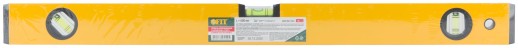 Уровень "Старт", 3 глазка, желтый корпус, фрезер. рабочая грань, магниты, шкала  600 мм
