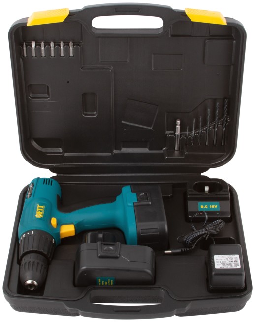 Дрель-Шуруповерт акк. 12,0 В; 0-550 об/мин; 9,5 Нм; 2 (Ni-Cd) 1,2 Ач; 3-5 ч.; рез. накл.; кейс