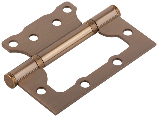 Петля дверная универсальная (без врезки) "Стандарт" 100х75х2,5 мм старая бронза (2ВВ - АВ)