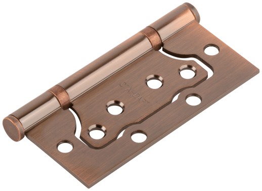 Петля дверная универсальная (без врезки) "Стандарт" 100х75х2,5 мм медь (2ВВ - АС)