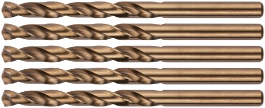 Сверла по металлу HSS с добавкой кобальта 5% Профи 6,5 мм ( 5 шт.)