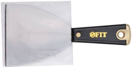 Шпатель для удаления ржавчины Профи, толщ. лезвия 1 мм, пластик.ручка с метал.бойком  4" (100 мм)