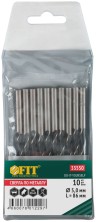 Сверла по металлу HSS черненые 5,0x86 мм (10 шт.)