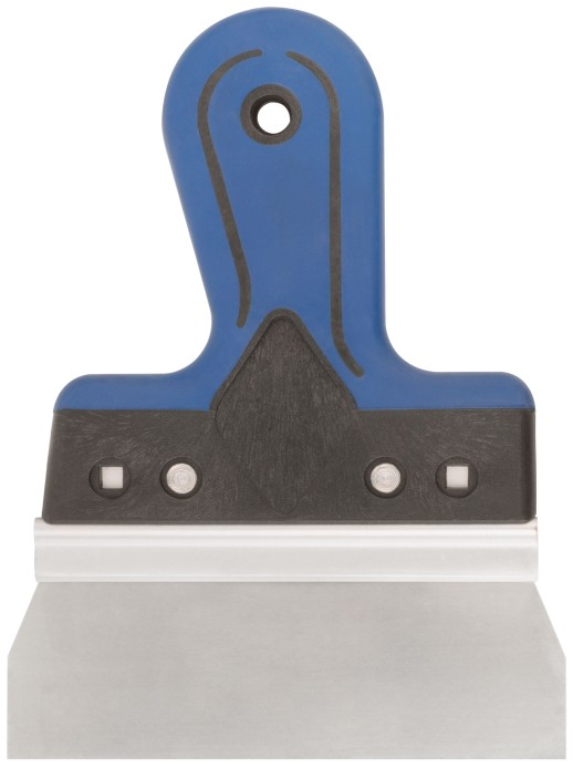 Шпатель фасадный Профи, нержавеющая сталь, прорезиненная ручка 150 мм