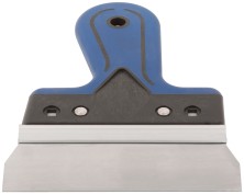 Шпатель фасадный Профи, нержавеющая сталь, прорезиненная ручка 150 мм