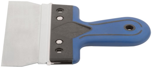 Шпатель фасадный Профи, нержавеющая сталь, прорезиненная ручка 150 мм