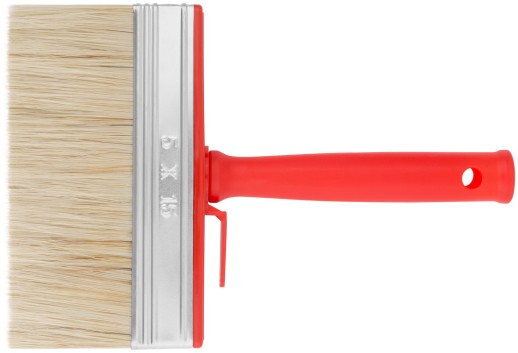 Макловица, 70%ПЭT/30% натур. щетина, нерж. обжим, красная пласт. ручка, 150 х 50 мм