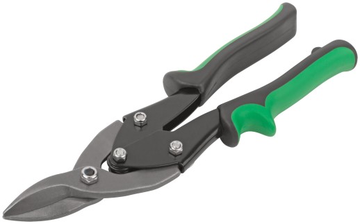 Ножницы по металлу усиленные CrV Профи, прорезиненные ручки, правые 250 мм