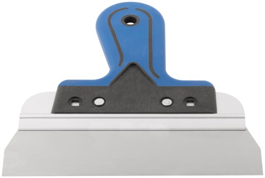 Шпатель фасадный Профи, нержавеющая сталь, прорезиненная ручка 200 мм