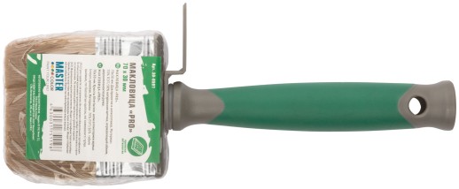 Макловица, 70% ПЭT/30% натуральная щетина, нерж. обжим, 2-К ручка, 70 х 30 мм