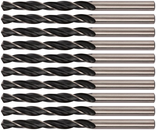 Сверла по металлу HSS черненые 6,0x93 мм (10 шт.)