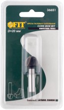 Фреза пазовая галтельная, DxHxL = 20 х 12 х 49 мм