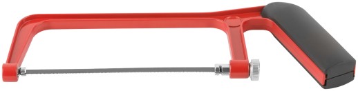 Ножовка по металлу мини 150 мм "Люкс", литой алюминиевый корпус, прорезиненная ручка