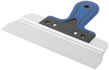 Шпатель фасадный Профи, нержавеющая сталь, прорезиненная ручка 250 мм