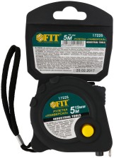 Рулетка прорезиненный корпус "Универсал", тройной стопор 5 м x 19 мм