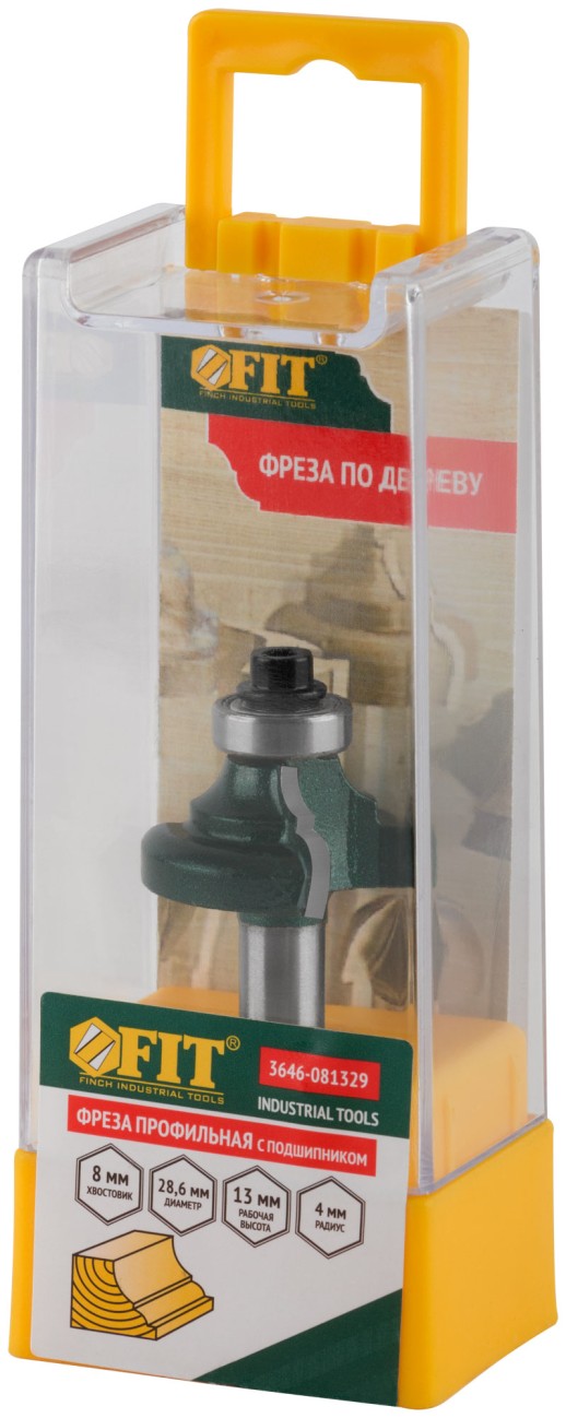 Фреза профильная с подшипником DxHxL=28,6х13х54 мм