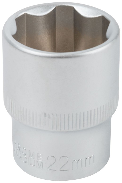 Головка 6-гранная CrV 1/2" 22 мм