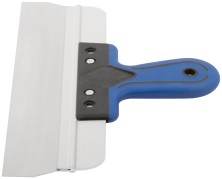 Шпатель фасадный Профи, нержавеющая сталь, прорезиненная ручка 300 мм