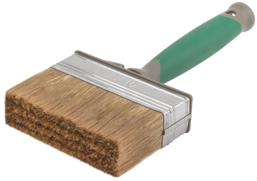 Макловица, 70% ПЭT/30% натуральная щетина, нерж. обжим, 2-К ручка, 100 х 30 мм