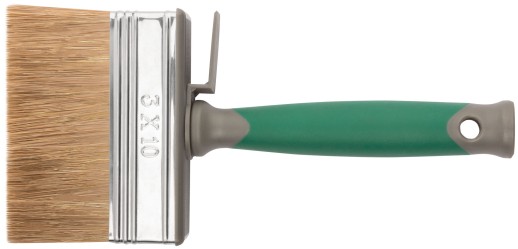 Макловица, 70% ПЭT/30% натуральная щетина, нерж. обжим, 2-К ручка, 100 х 30 мм