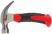 Молоток-гвоздодер, укороченный, фиберглассовая обрезиненная ручка 25 мм, 225 гр.