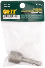 Насадка для шурупов и болтов с 6-гр.головкой Профи d=13 мм, L=48 мм