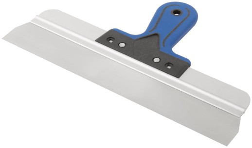 Шпатель фасадный Профи, нержавеющая сталь, прорезиненная ручка 350 мм