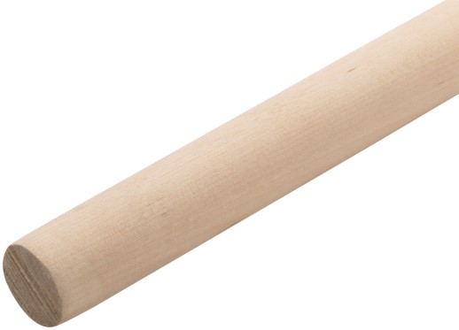 Черенок березовый для щеток, грабель, мётл, диам. 25 мм, L=1200 мм, высший сорт