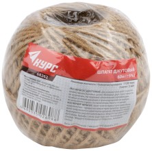 Шпагат джутовый, 2-ниточный, 1100 текс,  60 м