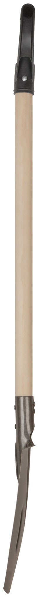 Лопата штыковая прямоугольная, "рельсовая сталь", с деревянным черенком и V-ручкой 210х385х1440 мм
