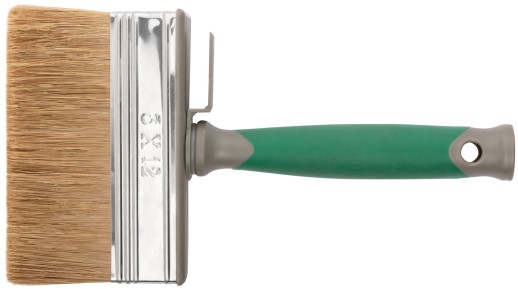 Макловица, 70% ПЭT/30% натуральная щетина, нерж. обжим, 2-К ручка, 120 х 30 мм