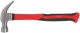 Молоток-гвоздодер, фиберглассовая усиленная ручка 27 мм, 450 гр.