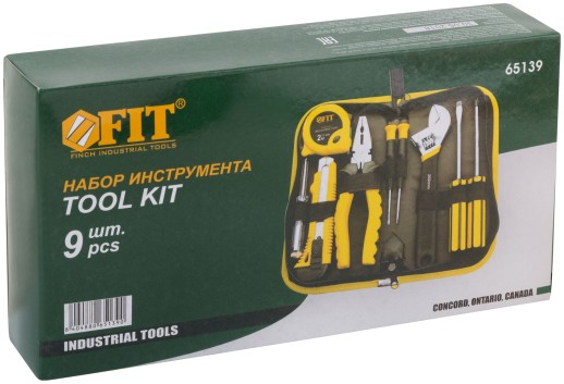 Набор инструмента 9 шт., матерчатый чехол