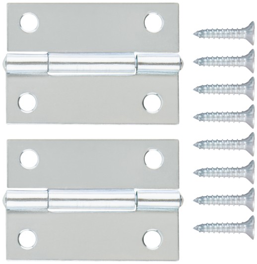 Петли универсальные, набор 2 шт., цинк 50 х 35 мм