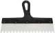 Шпатель зубчатый, 10х10 мм, нержавеющая сталь, пластиковая ручка, 350 мм